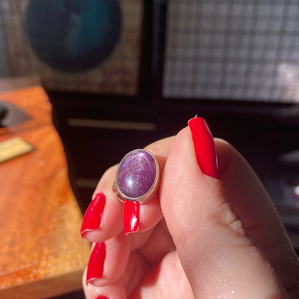 Amethyst Silver Ring - image 4